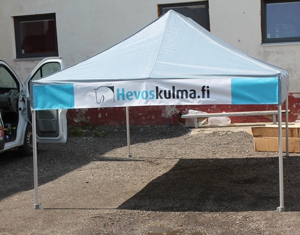 Pop up teltta Hevoskulma.fi 3x4,5m