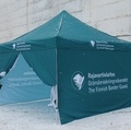 3x3m digipainatettu popup teltta, väri värikoodille vastaavasti
